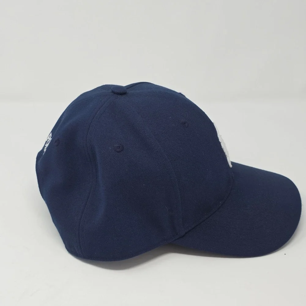 Polo Ralph Lauren Navy Blue Baseball Cap White Embroidered Pony Snapback Hat